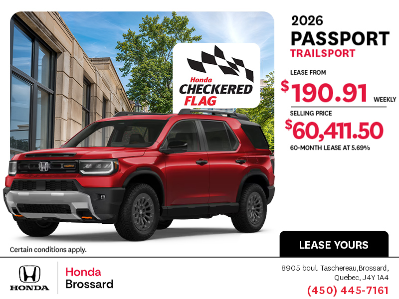 Get the 2026 Honda Passport!