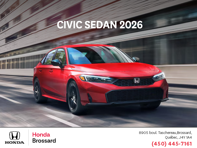 Obtenez la Honda Civic 2026 !