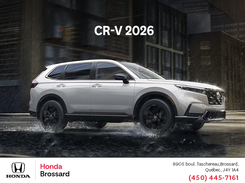 Obtenez la Honda CR-V 2026!
