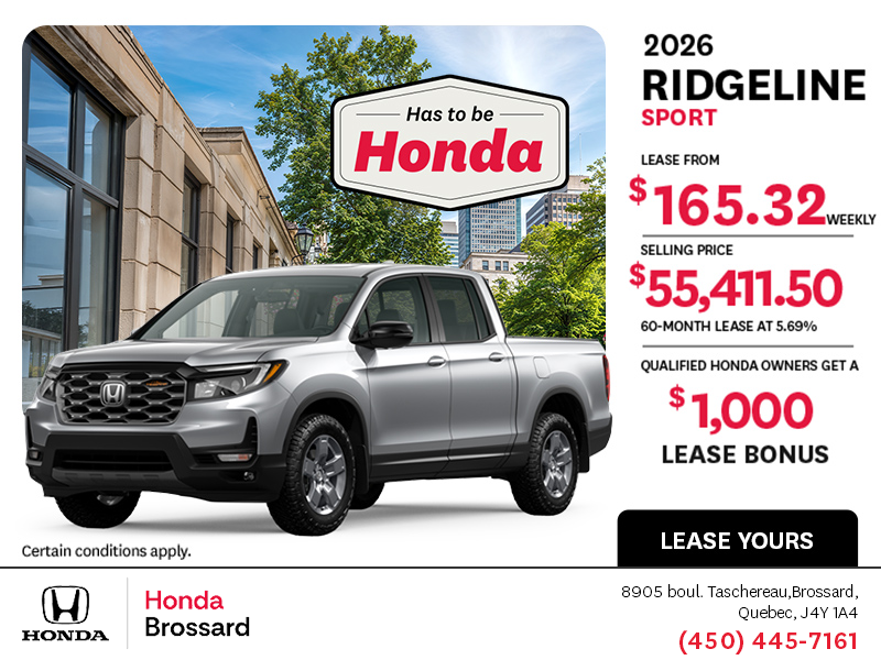 2026 Honda Ridgeline