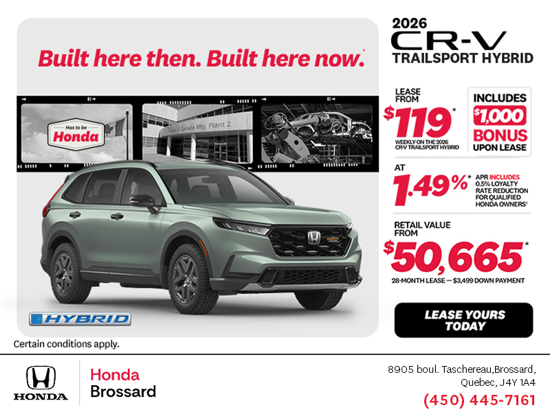 Get the 2026 Honda CR-V Hybrid!