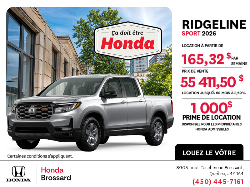Honda Ridgeline 2026