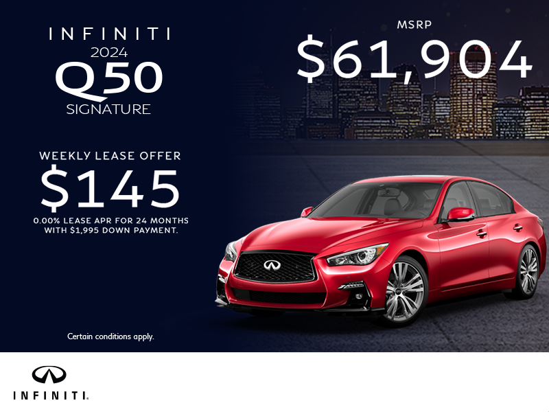 Get the 2024 INFINITI Q50!