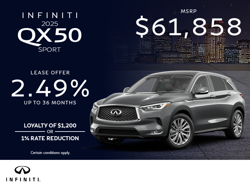 Get the 2025 INFINITI QX50!