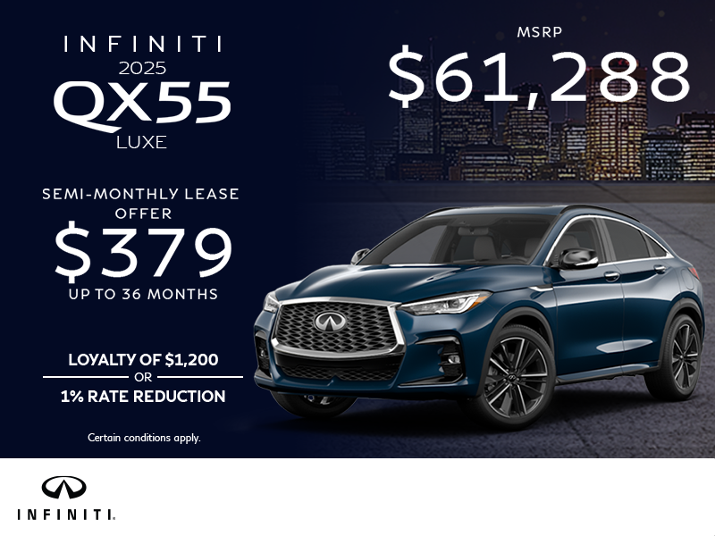 Get the 2025 INFINITI QX55!