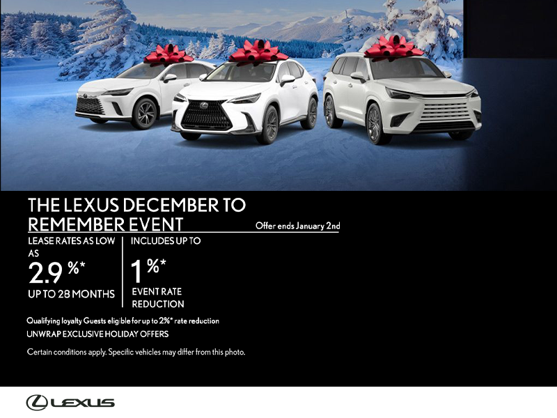 Lexus December to Remember Event