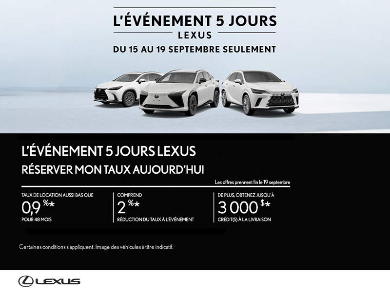 Événement du mois Lexus