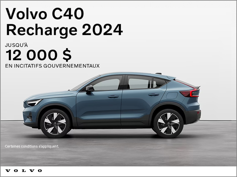 Le Volvo C40 2024 à Laval Volvo Laval