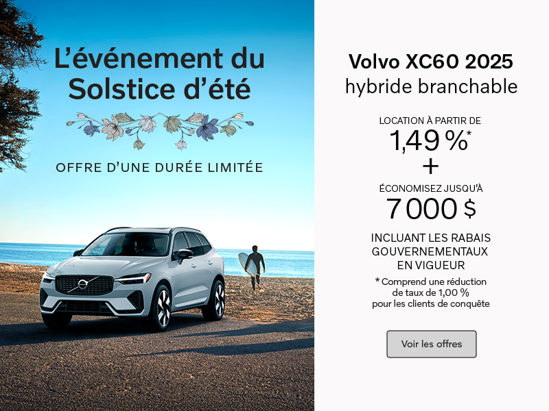 Le Volvo XC60 2025 hybride branchable