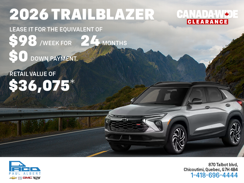 2026 Chevrolet Trailblazer