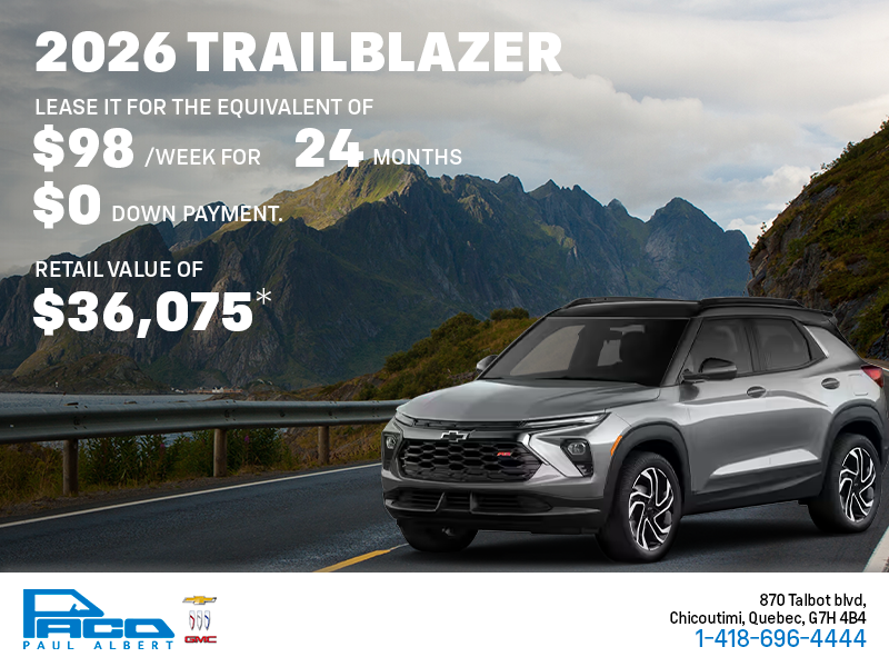 2026 Chevrolet Trailblazer