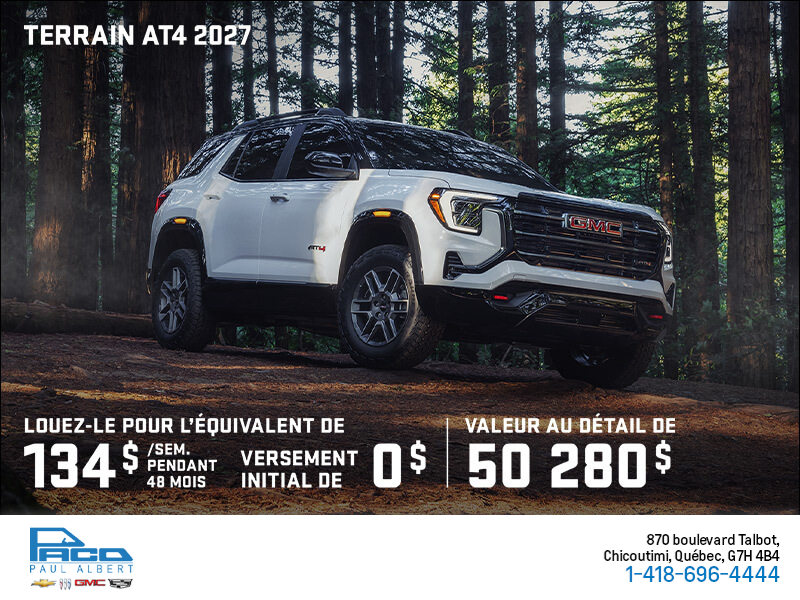 Le GMC Terrain AT4 2027