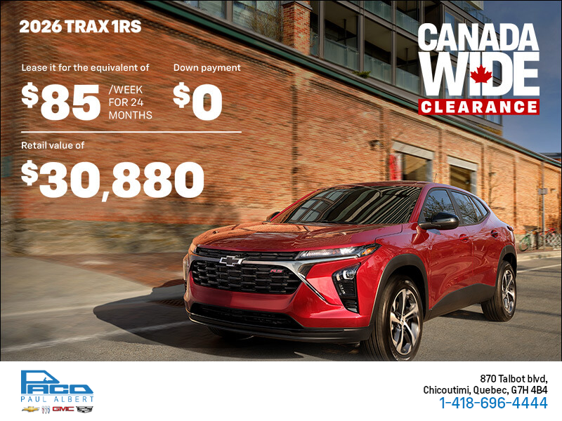 The 2026 Chevrolet Trax 1RS