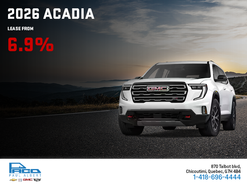 The 2026 GMC Acadia