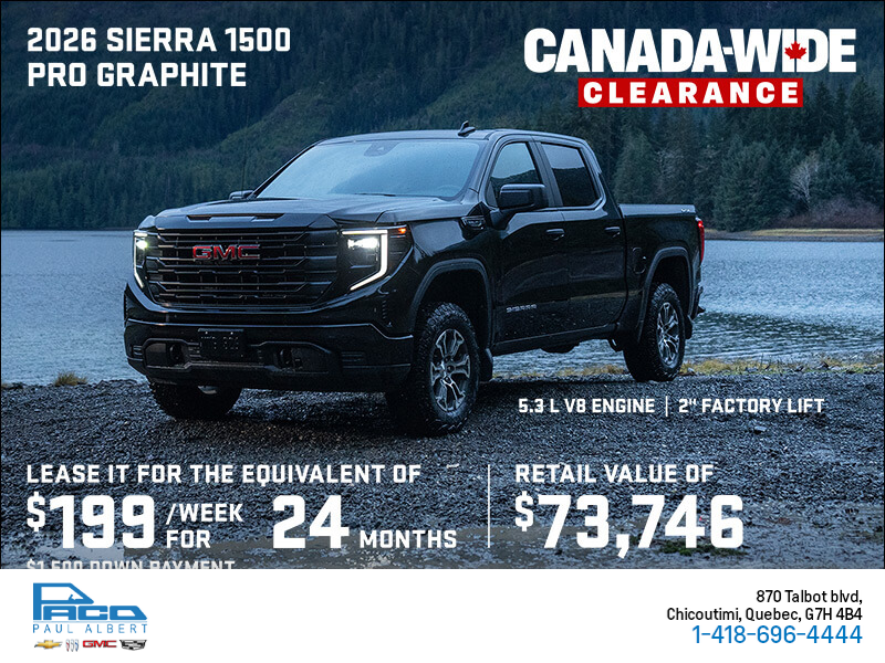 The 2026 GMC Sierra 1500 Pro Graphite Crew Cab