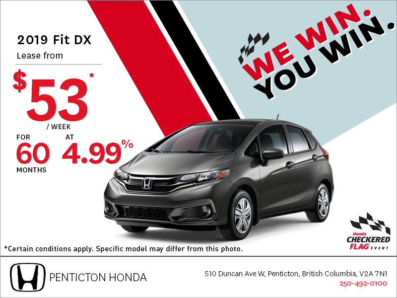 Get the 2019 Honda Fit Today!