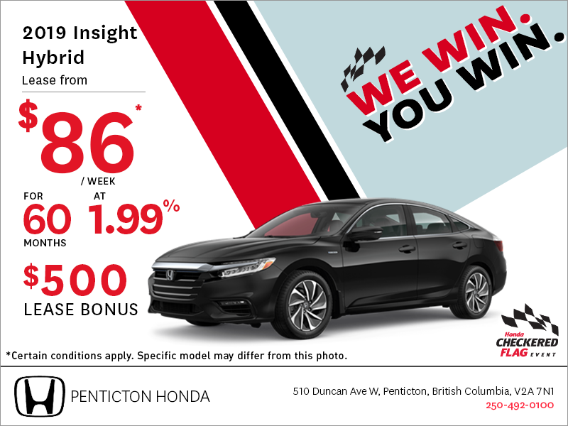 Get the 2019 Honda Insight Hybrid Today!