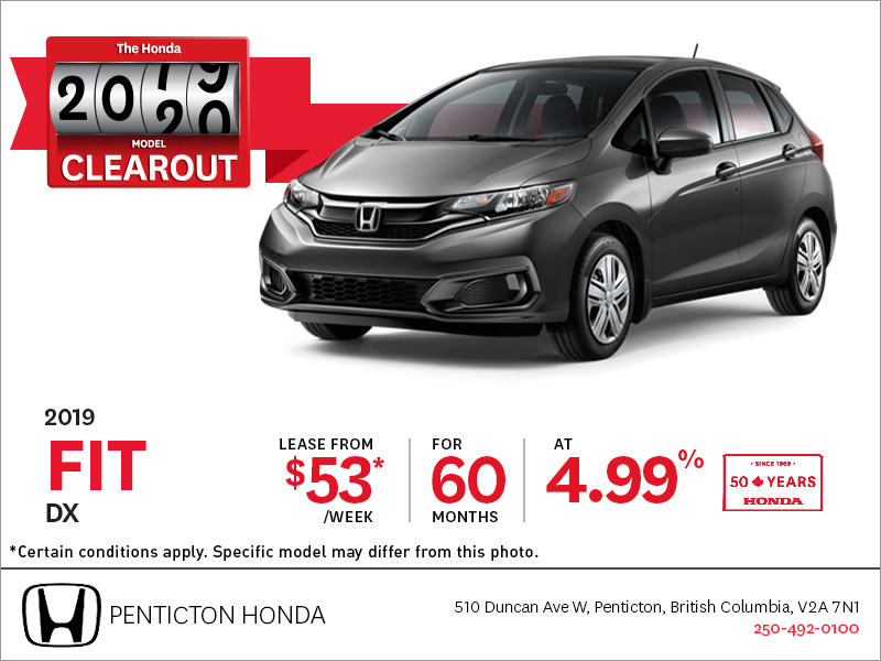 Lease the 2019 Honda Fit Today!