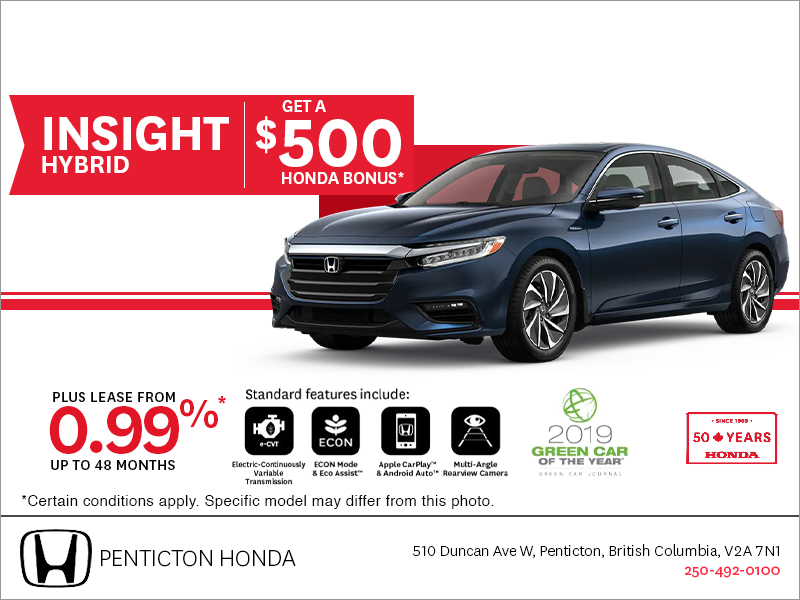 Lease the 2019 Honda Insight!