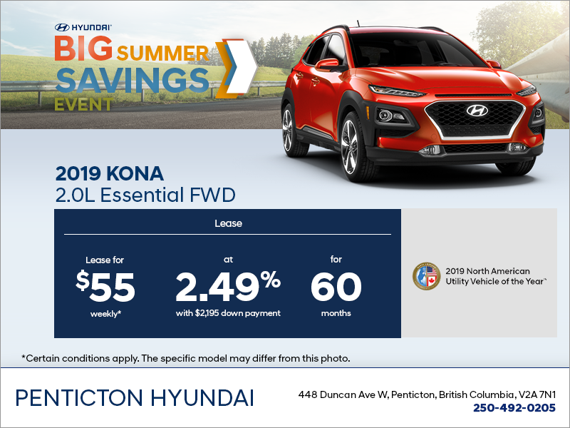 Lease the 2019 Kona!
