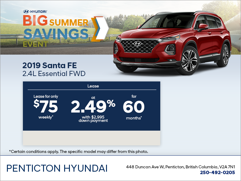Lease the 2019 Sante Fe!