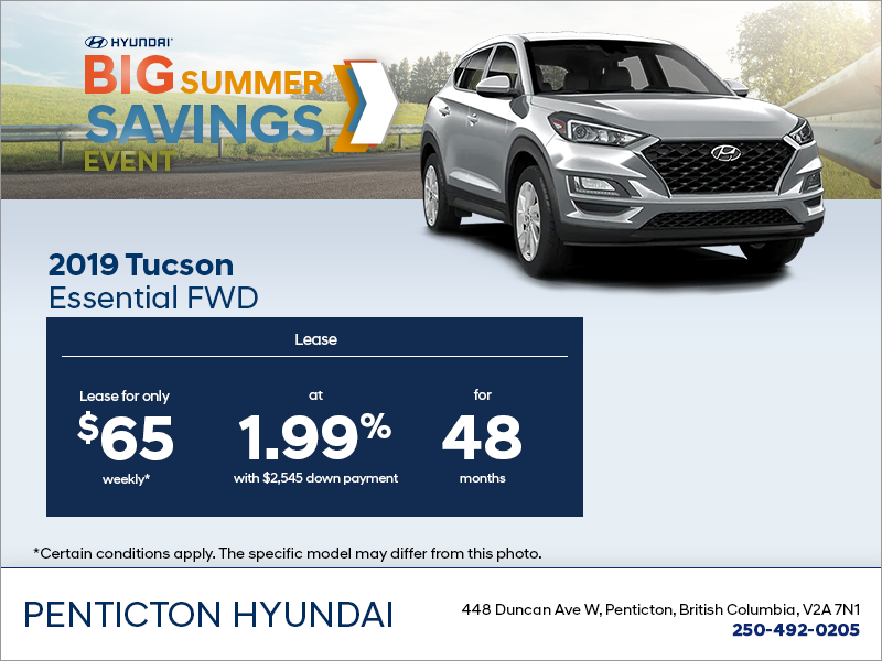 Lease the 2019 Tucson!