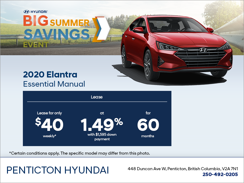 Lease the 2020 Elantra!
