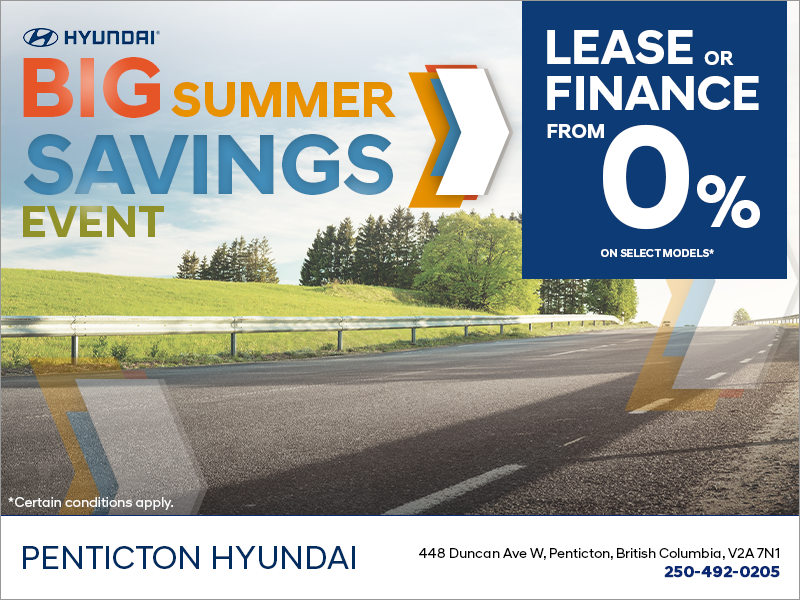 The Hyundai Big Summer Savings Event!