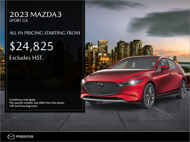 Get the 2023 Mazda3 Sport today!