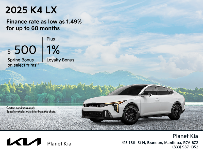 Get the 2025 Kia K4!