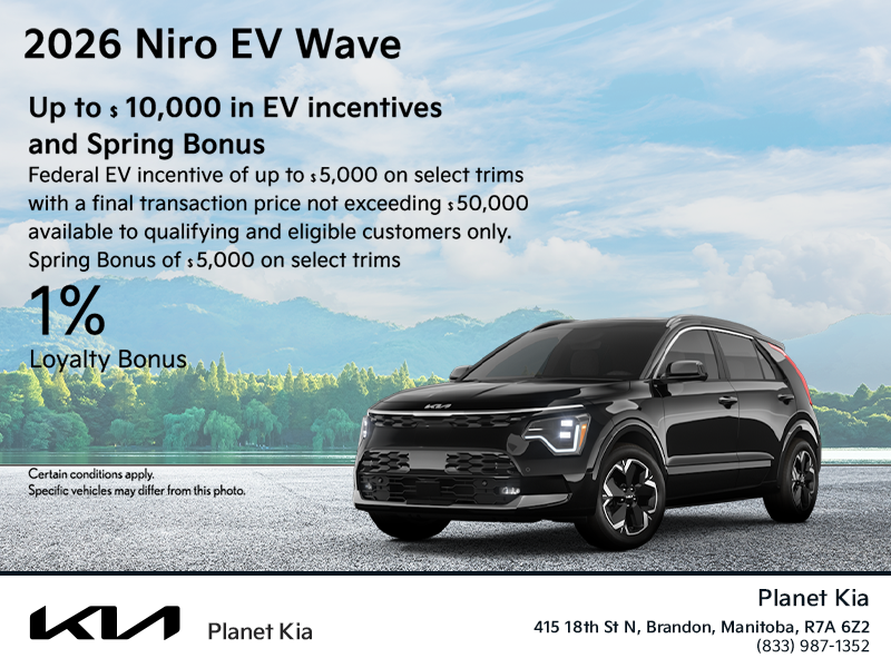 Get the 2026 Kia Niro EV Wave!