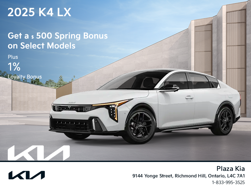 Get the 2025 Kia K4 !