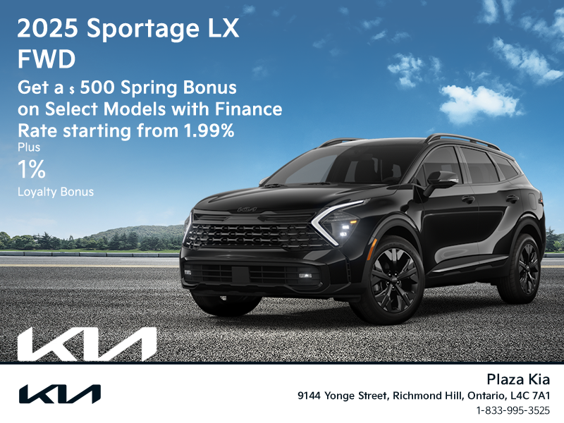Get the 2025 Kia Sportage!