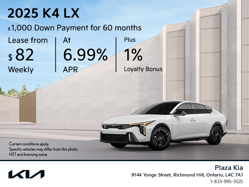 Get the 2025 Kia K4 !