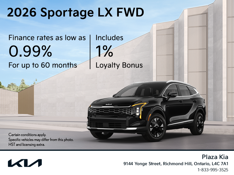 Get the 2026 Kia Sportage!