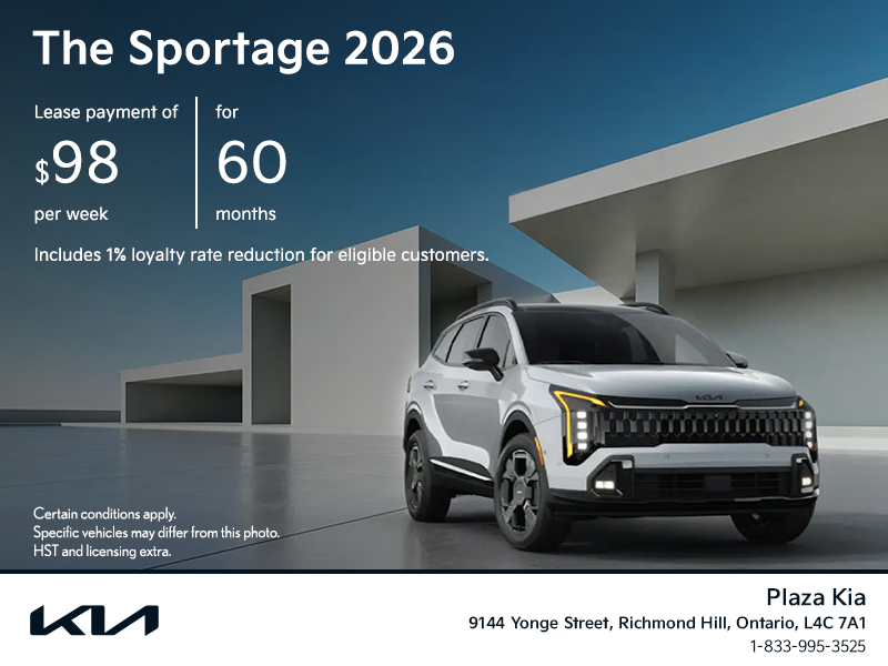 Get the 2026 Kia Sportage!