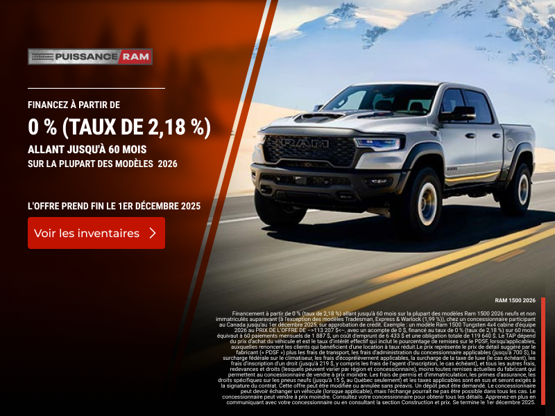 L'événement mensuel RAM