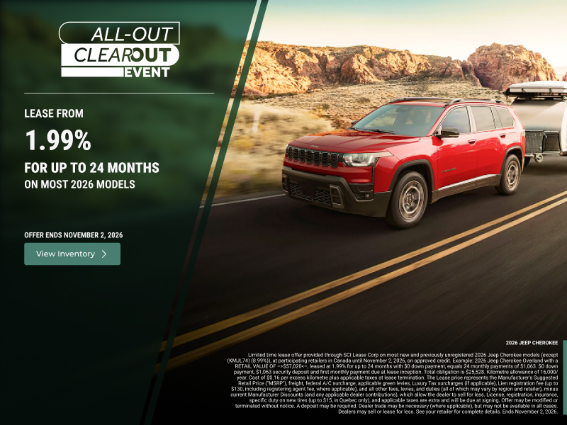 Get the 2026 Jeep Cherokee!