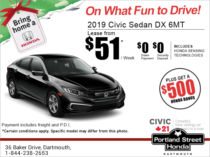 Honda Lease Payment >> Lease The 2019 Honda Civic Sedan Portland Street Honda Honda Lease Payment >> Lease The 2019 Honda Civic Sedan Portland Street Honda