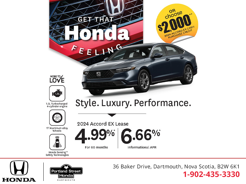 Get the 2024 Honda Accord!