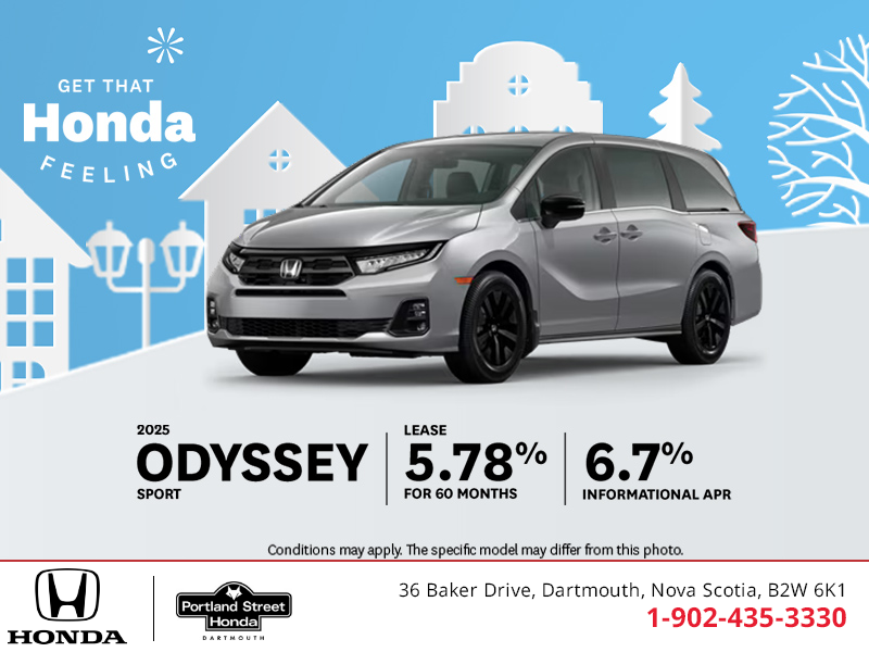 Get the 2025 Honda Odyssey!