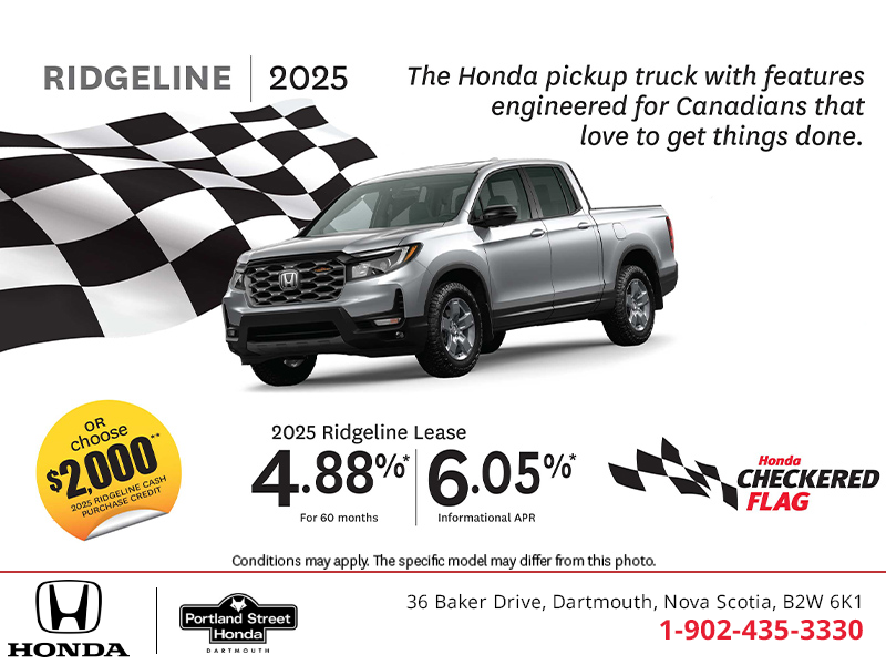 Get the 2025 Honda Ridgeline!