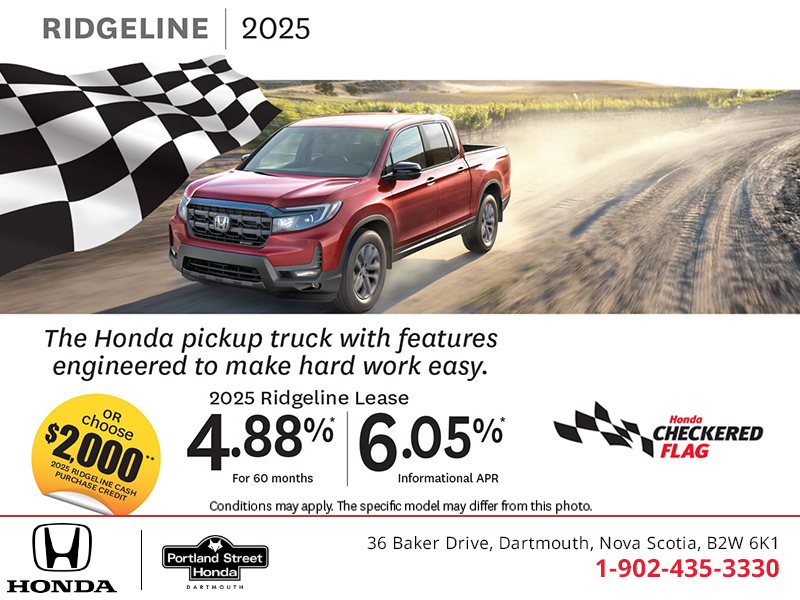 Get the 2025 Honda Ridgeline!