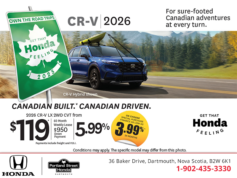Get the 2026 Honda CR-V!