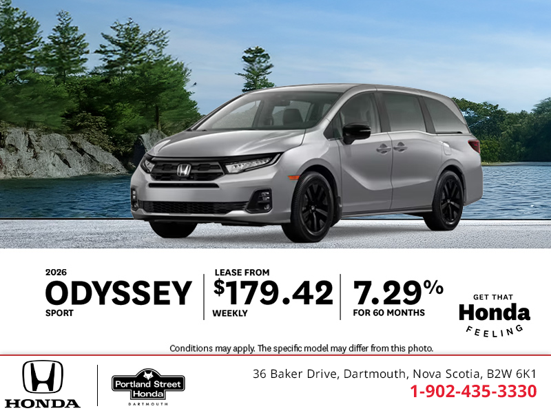 Get the 2026 Honda Odyssey!