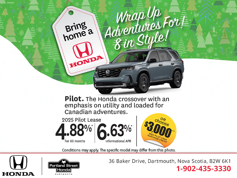 Get the 2025 Honda Pilot!