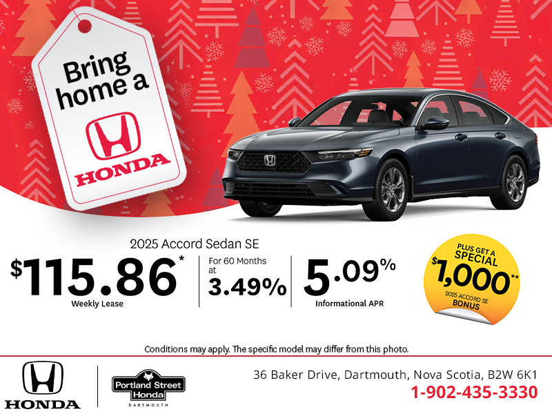 Get the 2025 Honda Accord!
