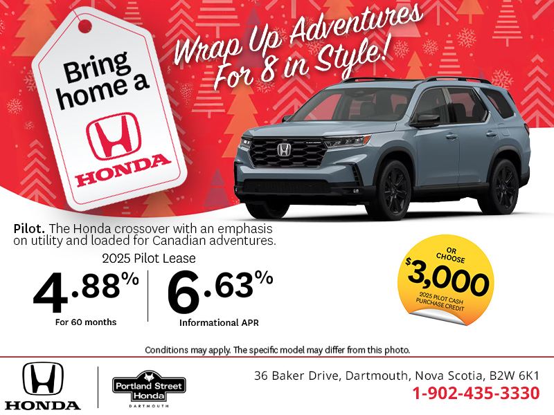 Get the 2025 Honda Pilot!