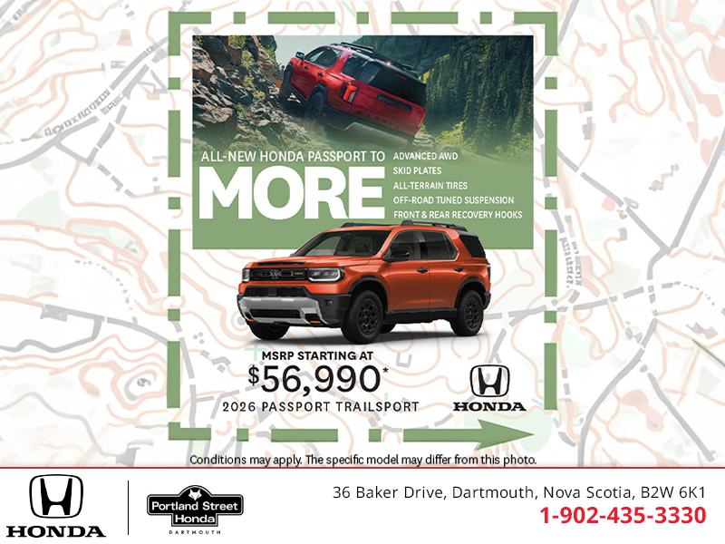 Get the 2026 Honda Passport!