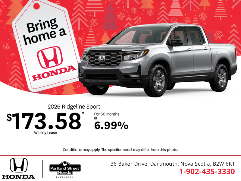 Get the 2026 Honda Ridgeline!